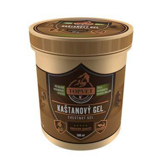 Gél gaštanový pre kone TOPVET 500ml
