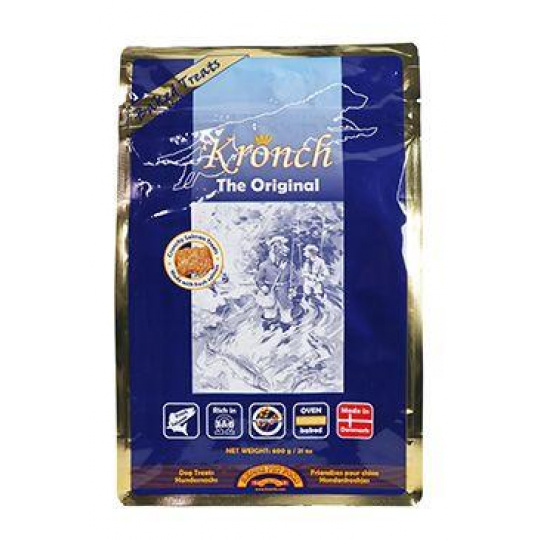 KRONCH pochúťka Treat s lososovým olejom 100% 600g
