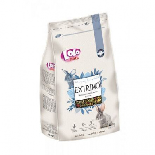 EXTRIMO kompletné krmivo pre králiky v sáčku so zipsom 750 g