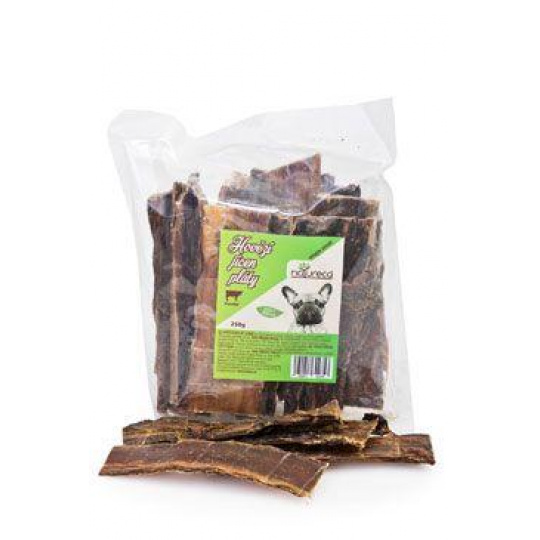 NATURECA pochúťka Hovädzí pažerák pláty sušené 250g