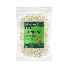 Allnature Konopné semienko lúpané RAW 250g