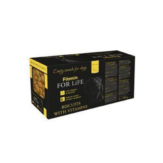 Piškoty Fitmin For Life pro psy MULTIPACK 6x200g