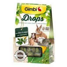 Gimbi Drops pro hlodavce s polními bylinkami 50g Gimbi Drops pro hlodavce s polními bylinkami 50g
