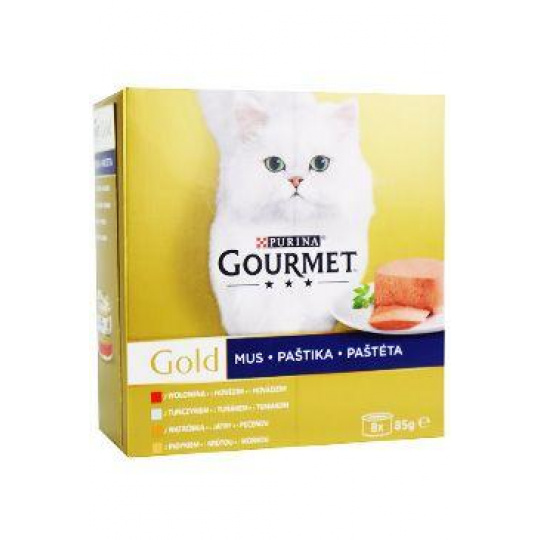 Gourmet Gold Mltp konz. kočka paštiky 8x85g