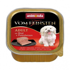 ANIMONDA paštéta ADULT - hovädzie, morčacie srdce pre psy 150g