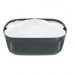 Pítko fontána Polygon, melamín/silikón, 2.5 l/ 28 × 11 × 22 cm, sivá/biela