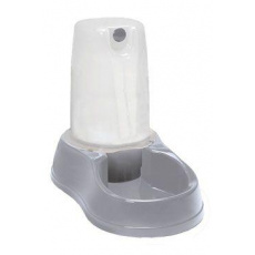 Miska so zásobami. na vodu 1,5l protišmyková sivá Zolux