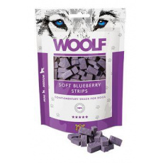 WOOLF Classic pôch. Soft Blueberry Strips 100g WOOLF Classic pôch. Soft Blueberry Strips 100g