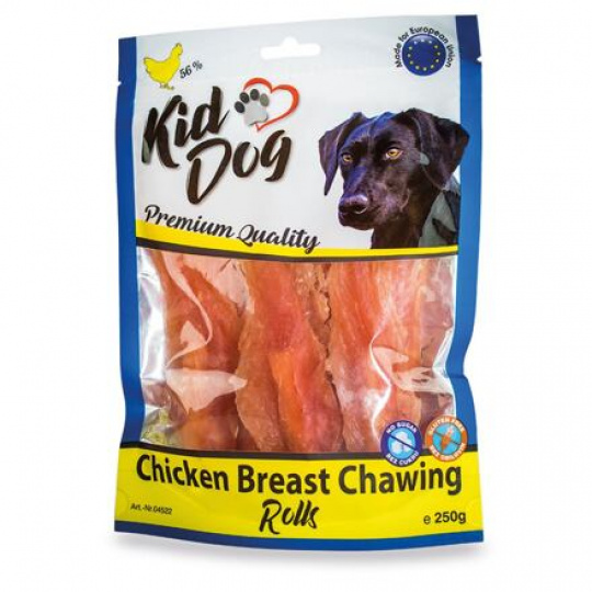KIDDOG kuracie prsia (lízatko) na byvolej tyčinke 250 g