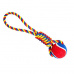 Vrhacie preťahovadlo HipHop Dog s tenisákom 6 cm, 36 cm /130 g zelená, modrá, žltá