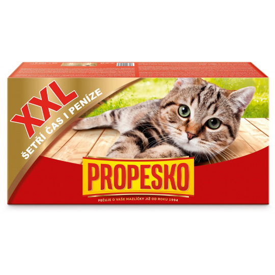 Propesko kapsičky s kuracinou, hovädzinou, králikom a lososom v omáčke 48x100 g