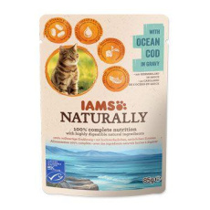 Iams Cat Adult treska v omáčce kapsa 85g