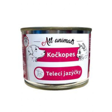 All Animals kočkopes Telecí jazýčky 200g