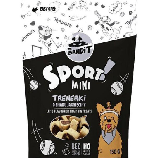 Pamlsok Mr. Bandit sport mini lamb flavor training treats 150g