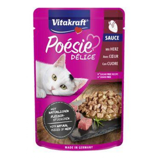 Vitakraft Cat Poésie Délice Sauce kapsička srdce 85g