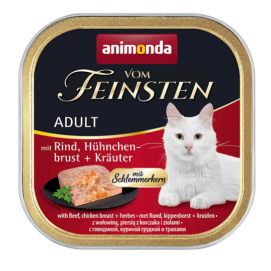 V.Feinsten CORE hovädzie, kuracie prsia + bylinky pre mačky 100g