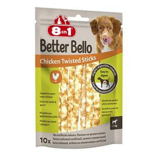 Pochoutka 8in1 Better Bello Chicken Sticks 60g/10ks Pochoutka 8in1 Better Bello Chicken Sticks 60g/10ks
