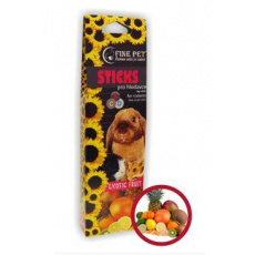 FINE PET Tyčinka Hlodavec Exotické ovocie 2ks/110g