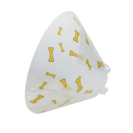 Ochranný golier BUSTER plastový Bone žltý 20cm
