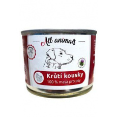 All Animals DOG konz. Morčacie kúsky 200g