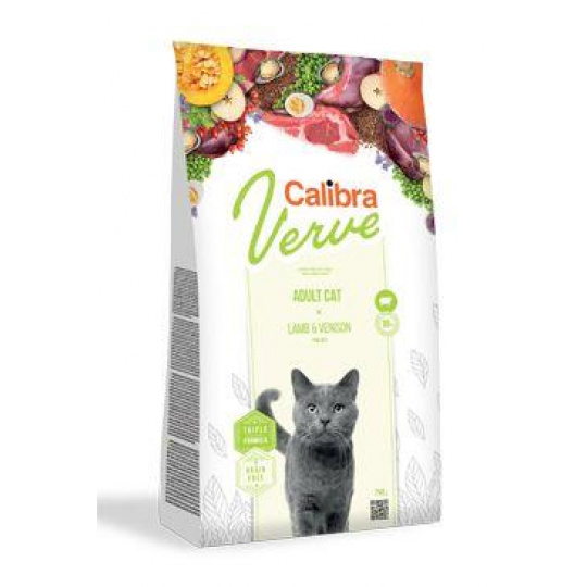 Calibra Cat Verve GF Adult Lamb&Venison 8+  750g