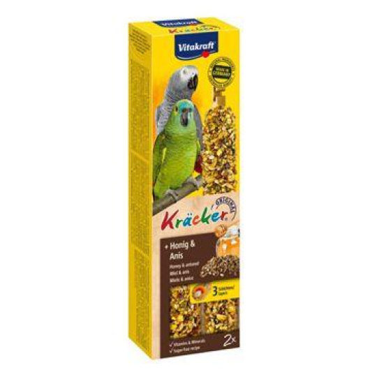 Vitakraft Bird Kräcker Parrot African honey tyč 2ks