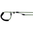 FUSION kulaté vodítko Retrívrs gum.rukojetí M-XL 1,90m/13mm, černo-zelený