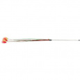 Xmas rod - vianočný hrací prút s pierkami a rolničkou, 31 cm