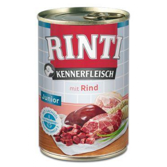 Rinti Dog Kennerfleisch konzerva Junior hovězí 400g