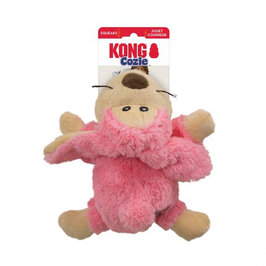 Hračka Kong Dog Cozie Pastels zvieratko s pískatkom M polyester Hračka Kong Dog Cozie Pastels zvieratko s pískatkom M polyester