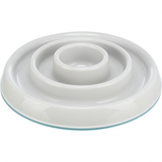 Miska na pomalé kŕmenie, dizajn kruhy, 0,45 l/o 23 cm, plast/TPR, sivá Miska na pomalé kŕmenie, dizajn kruhy, 0,45 l/o 23 cm, plast/TPR, sivá