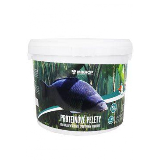 Mikrop Proteínové pelety pre kapry 6mm/5kg Jahoda Mikrop Proteínové pelety pre kapry 6mm/5kg Jahoda
