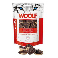 WOOLF Classic pôch. Beef Sushi s Treskou 100g WOOLF Classic pôch. Beef Sushi s Treskou 100g