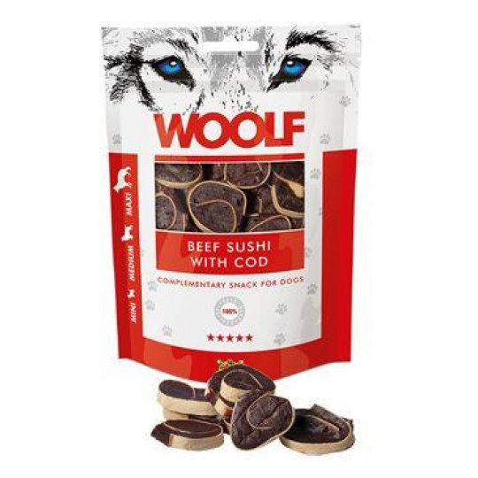 WOOLF Classic pôch. Beef Sushi s Treskou 100g
