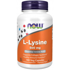 L-Lyzín 500 mg Vegan kaps - NOW Foods