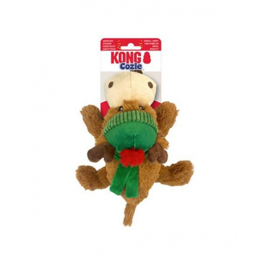 Hračka Kong Dog Holiday Cozie Reindeer s pískatkom, polyester, 2024 M Hračka Kong Dog Holiday Cozie Reindeer s pískatkom, polyester, 2024 M