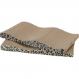 Škrabací kartón LEO, vlnovka s catnipom, 44 x 6 x 25 cm, 2 ks, leopardí