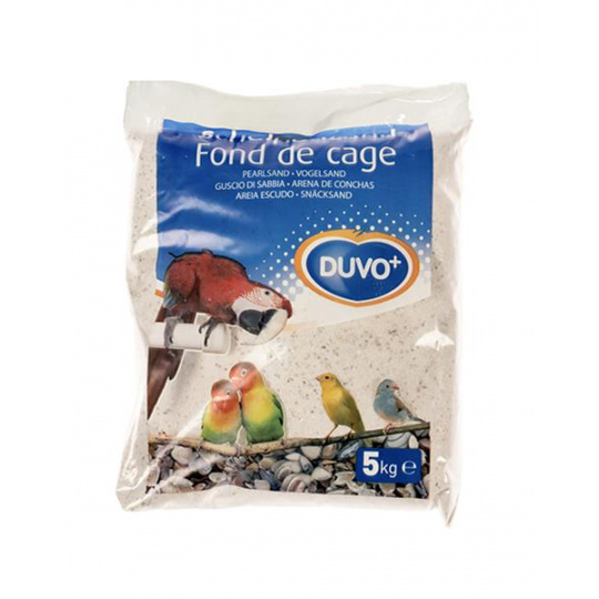 Piesok DUVO+ pre vtáky, biely z drvených mušlí s anízom 5 kg