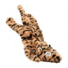 Divoká mačka ležiaca, 40 cm, plyšová hračka pre psy, žltá/čierna, HipHop Dog