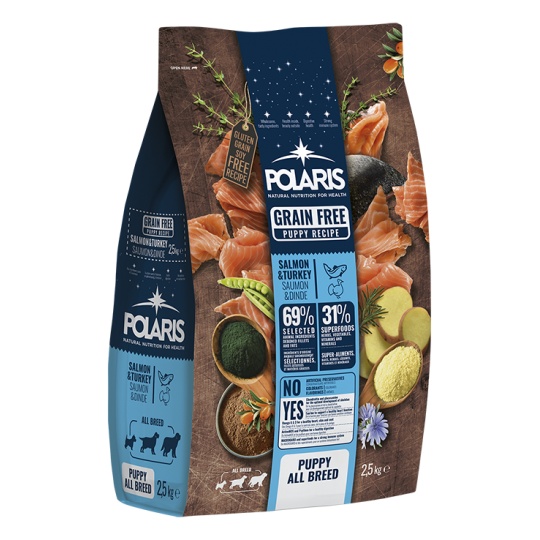 Polaris dog Grain Free Puppy All Breed Salmon & Turkey 12 kg