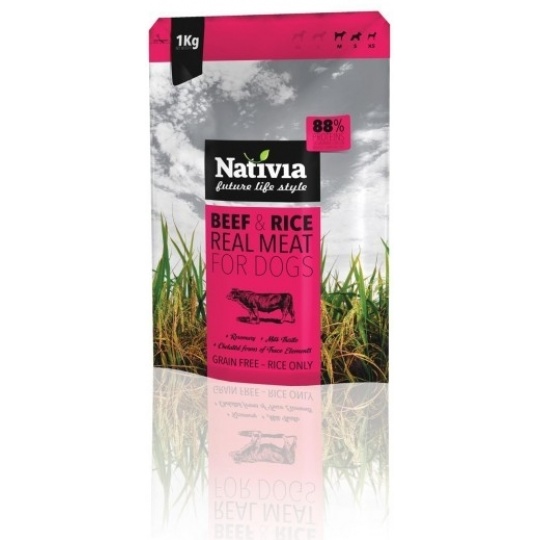 Nativia Real Meat Beef & Rice 1 kg Nativia Real Meat Beef & Rice 1 kg