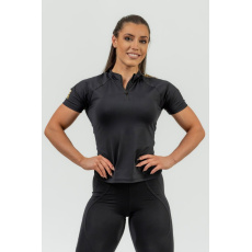 Dámske tričko Intense Ultimate Black/Gold - NEBBIA Dámske tričko Intense Ultimate Black/Gold - NEBBIA