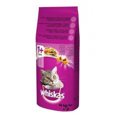 Whiskas Dry s kuřecím masem a játry 14kg