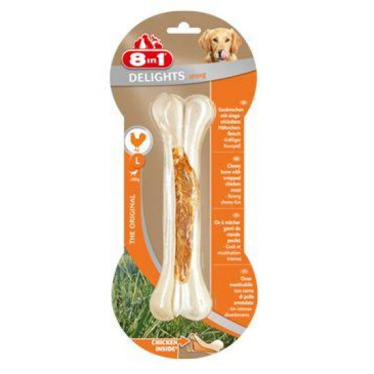Pochúťka 8in1 Delights Chicken Bones Strong L/1ks Pochúťka 8in1 Delights Chicken Bones Strong L/1ks