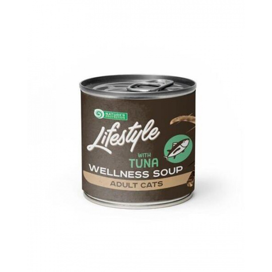 Natures P POLIEVKA cat adult Lifestyle Digestion with tuna soup 6 x 140 ml