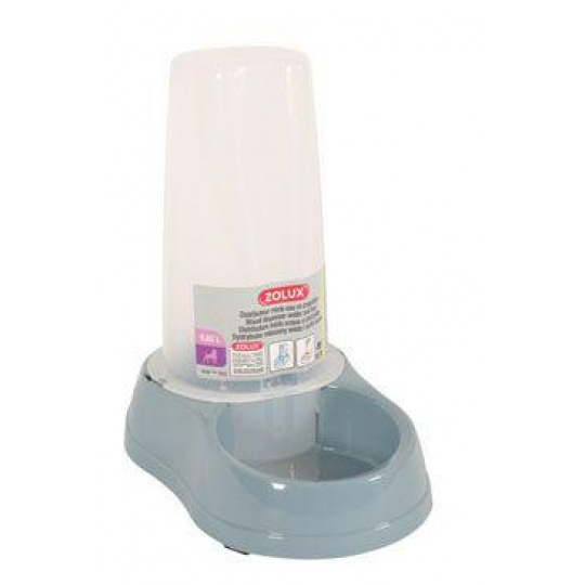 Miska so zásobami. na vodu/krmivo 0,65l modrá Zolux