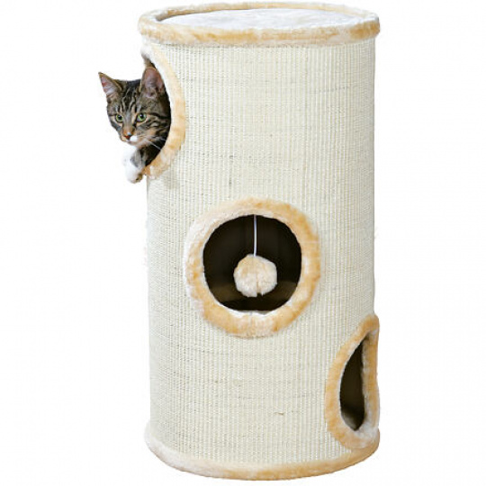 Obytný sisalový valec pre mačky 36cm/70cm - béžový
