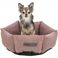 VIVIANA okrúhly zamatový pelech, ø 50 cm, antická ružová