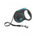 Vodítko FLEXI Black Design M páska 5m/25kg modrá