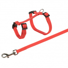 Postroj s vodítkom pre králika, rýchlouzávery 25-44/1cm 1,25m Postroj s vodítkom pre králika, rýchlouzávery 25-44/1cm 1,25m